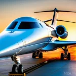초음속 항공기 및 미래 항공기 개발 - **Prompt:** A breathtaking, futuristic view of the Boom Supersonic Overture passenger jet, gleaming ...